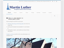 Tablet Screenshot of martinlutheroshkosh.com